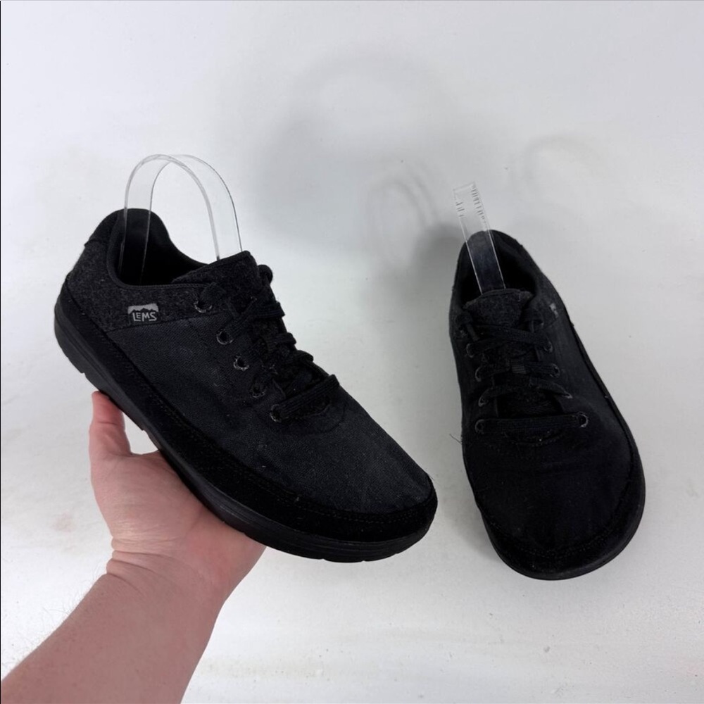 Lems Chillum Casual Shoes Men's 8 Blackjack Suede Lace-Up Low Top Round Toe